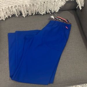 Heart soul blue scrub pants size small petite